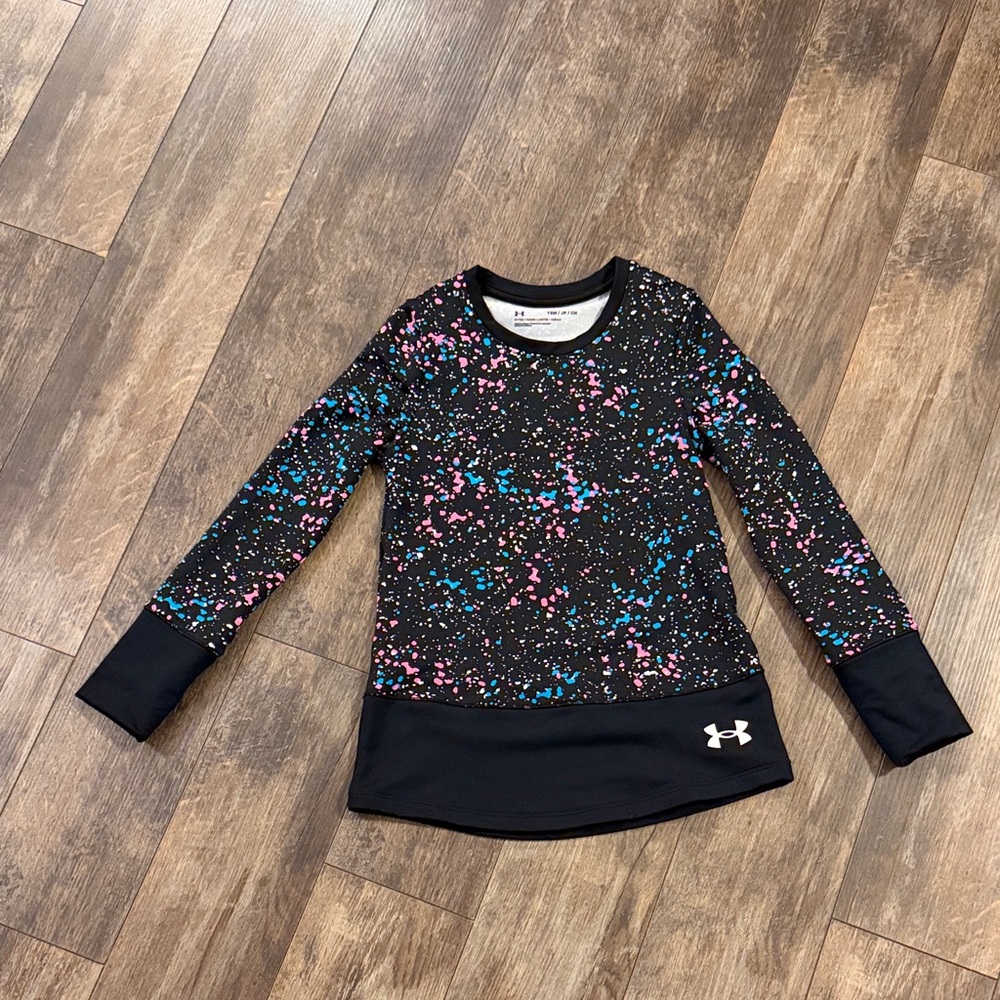 Under Armour Kids' Multicolor Splatter Long Sleeve Tee
